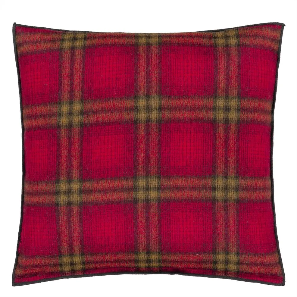 Abernethy Pimento Wool Cushion - Designers Guild