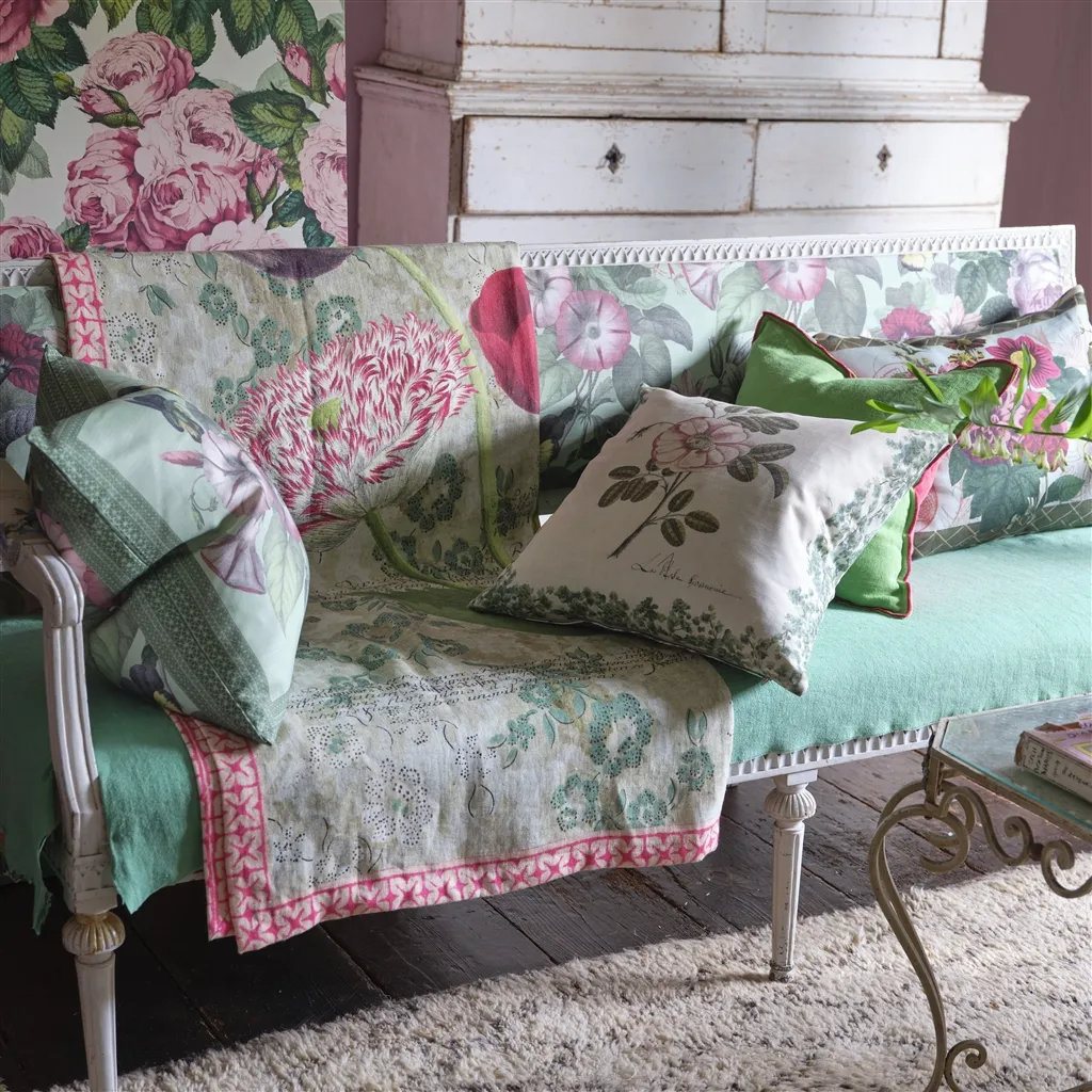 La Rose Rose Cushion - Designers Guild