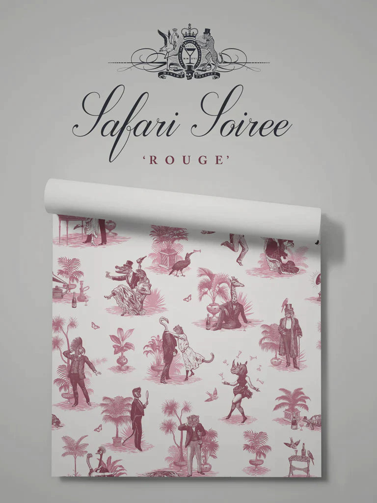 Safari Soirée Wallpaper - Divine Savages – Gustavian