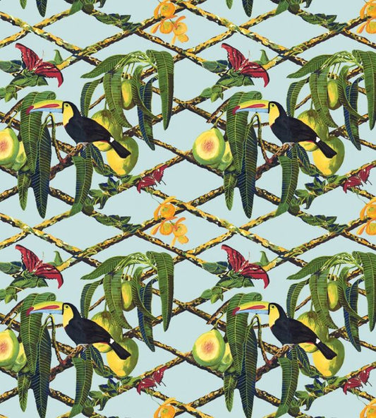 Tucan Fabric - Green - Gaston y Daniela