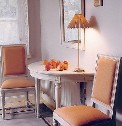 Half moon table 2024 with chairs