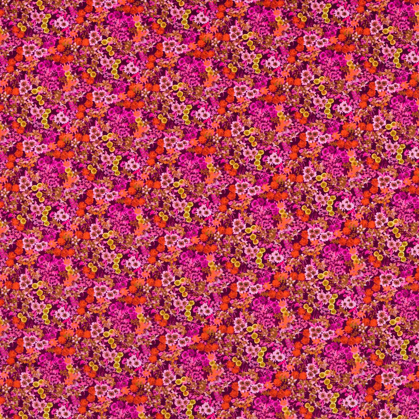 Wildflower Meadow Fabric - Carnelian/Spinel/Amethyst