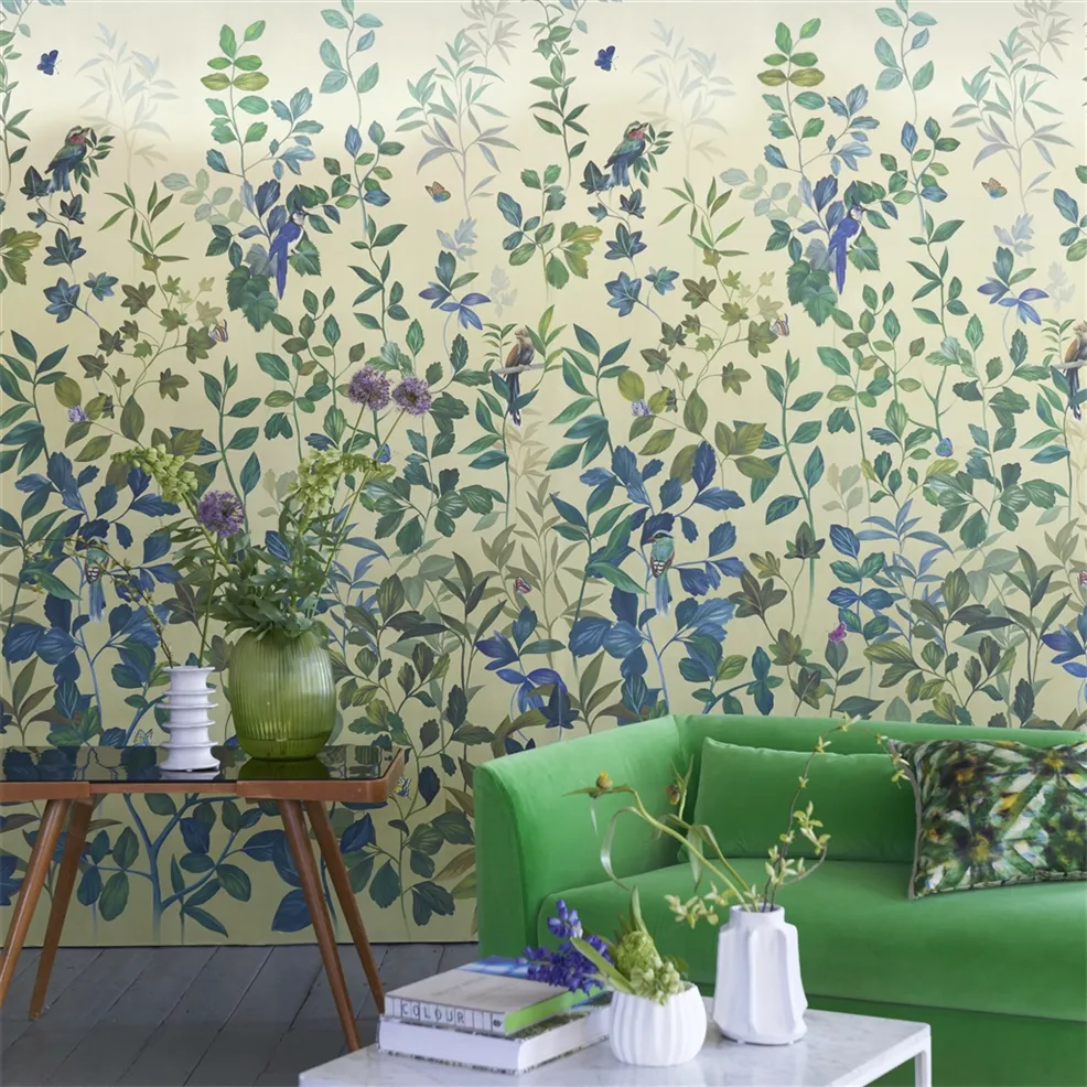 Voliere Lemongrass Room Wallpaper