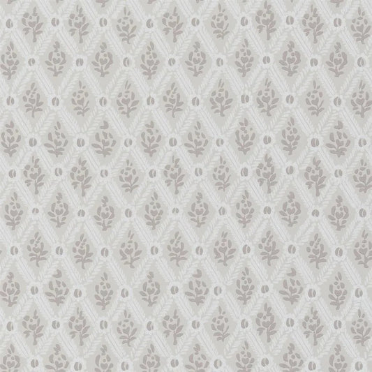 St John Street Trellis Wallpaper - Gray 