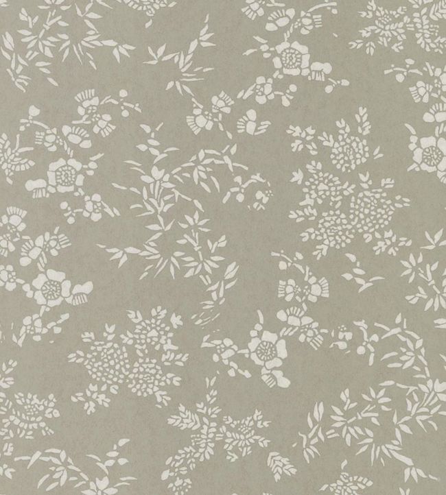 Teabowl Calico Wallpaper - Gray 