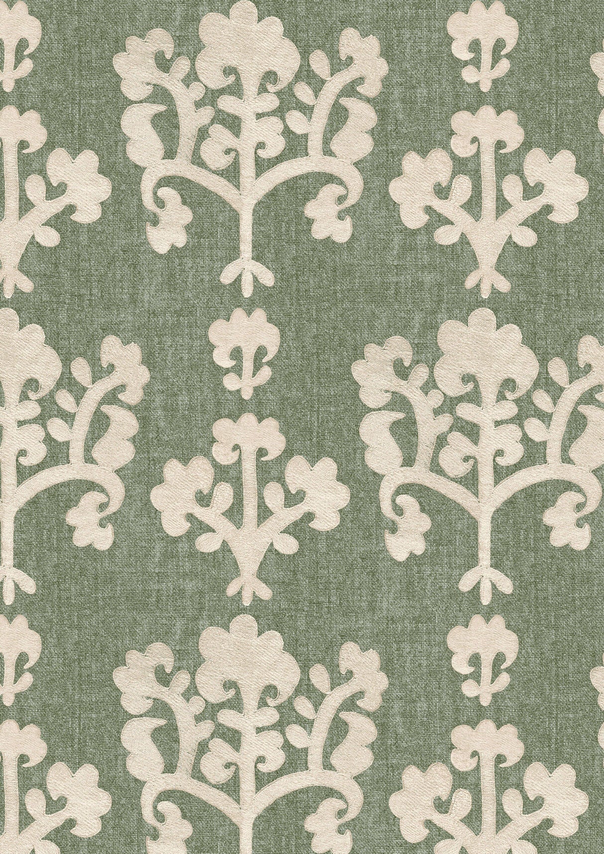 Saracen Celadon Fabric - Lewis & Wood