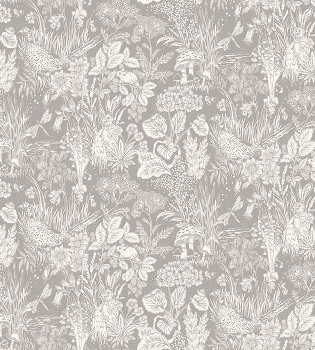 The Willows Wallpaper - Gray 