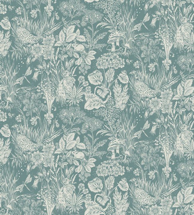 The Willows Wallpaper - Teal 