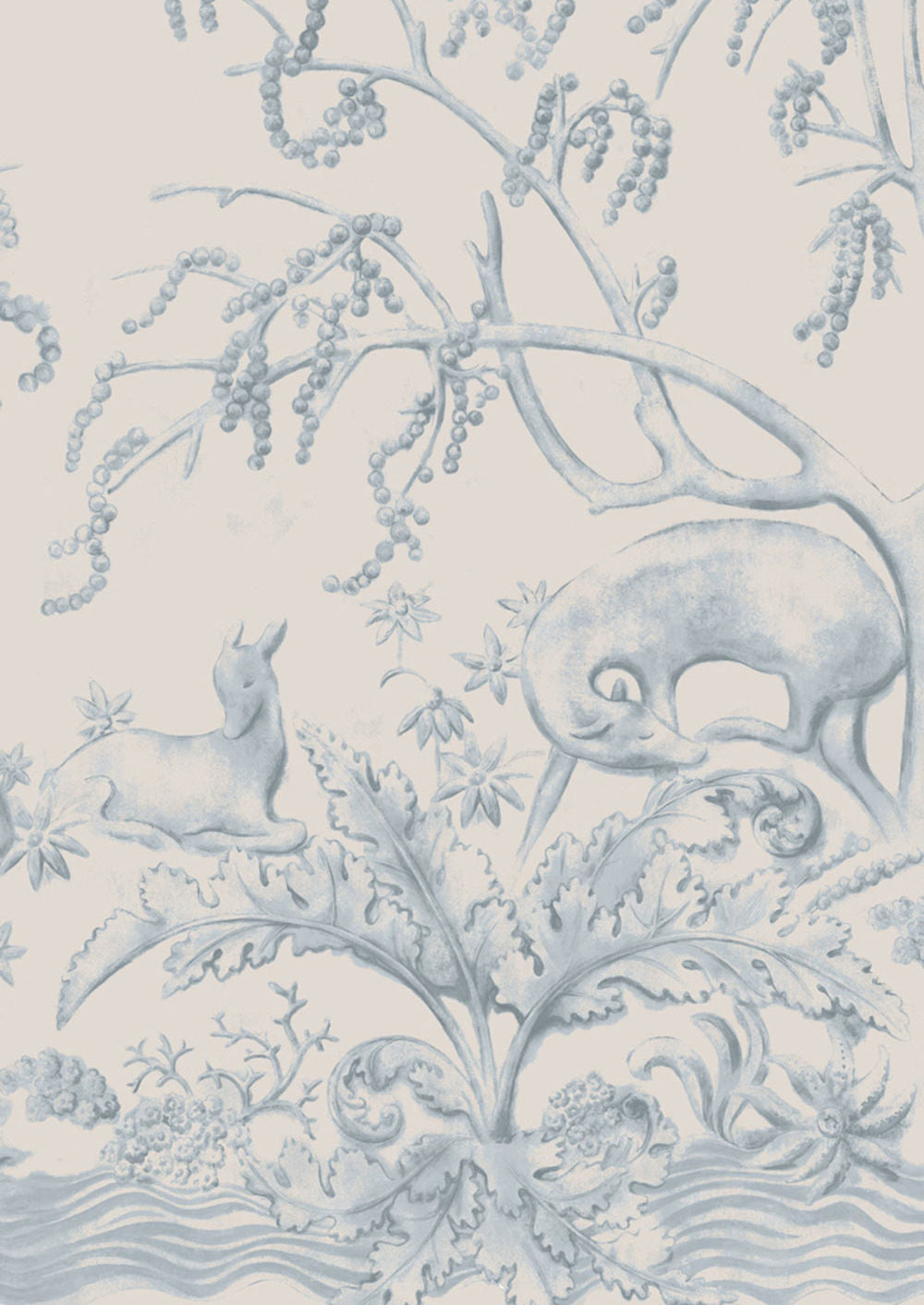 Sika Wallpaper - Blue - Lewis & Wood