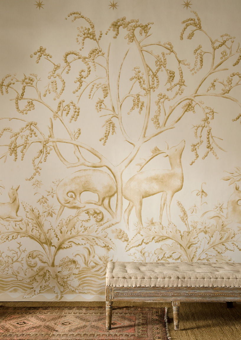 Sika Wallpaper - Yellow - Lewis & Wood