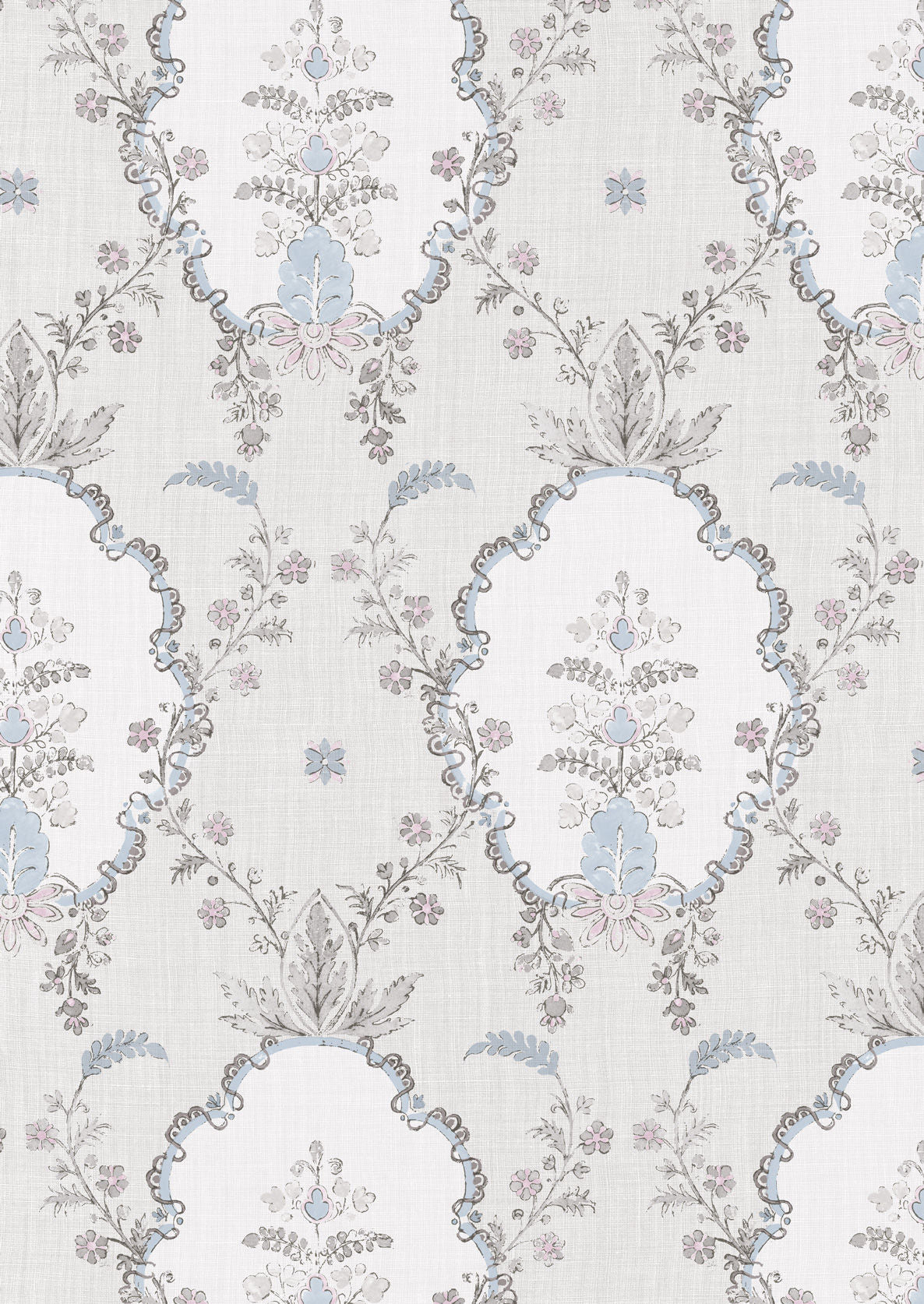 Vallance Wallpaper - Gray - Lewis & Wood