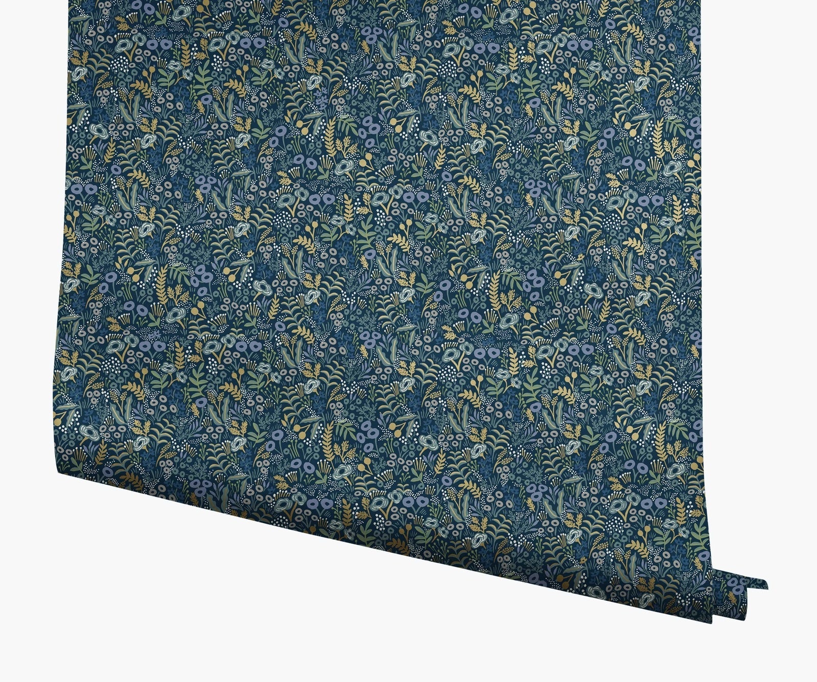 Tapestry Flower - Vintage Green wallpaper